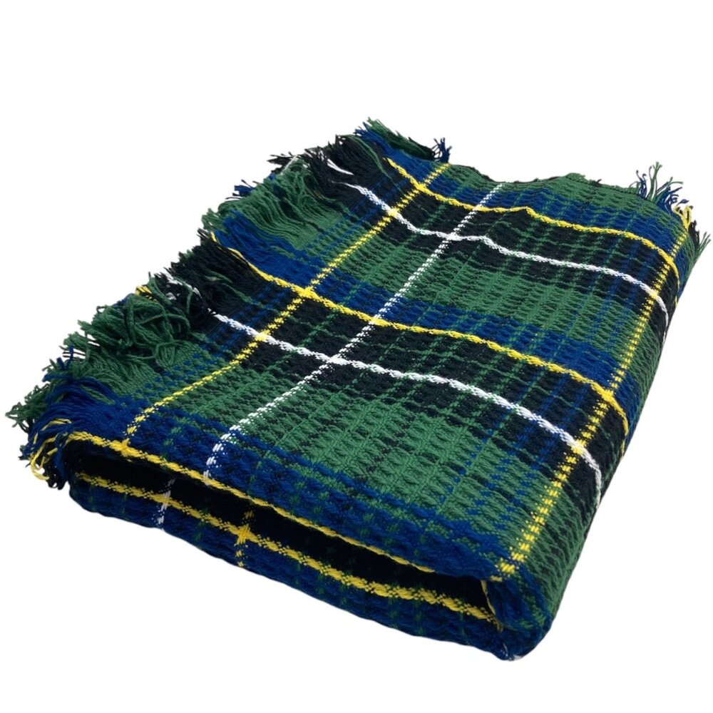 The Northwest Company Woven Throw Vintage Blanket 60"x48” Tartan Sterling Plaid